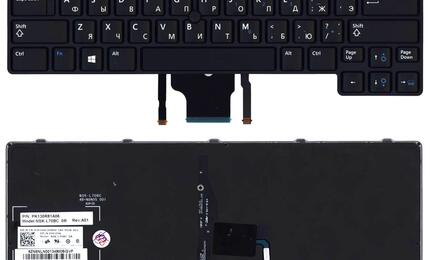 Клавиатура для ноутбука Dell Latitude (E6430U), с подсветкой (Light), с указателем (Point Stick) Black, RU