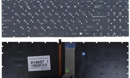 Клавиатура для ноутбука MSI (GS60 GS70 GE62 GE72 GT72 MS-16J1 MS-16J2 MS-1781) с подсветкой (Light), Black, No Frame RU