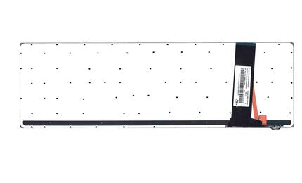 Клавиатура для ноутбука Asus (N550) с подсветкой (Light), Silver, (No Frame) RU/EN - фото 3