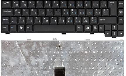 Клавиатура для ноутбука Fujitsu Amilo (M7440, M7440G, M6100) Black, RU (вертикальный энтер)