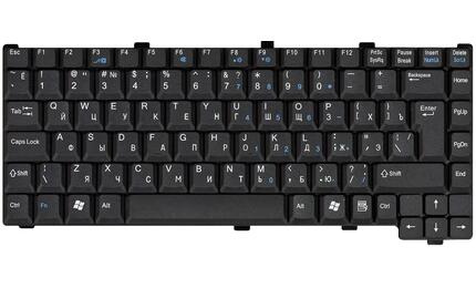 Клавиатура для ноутбука Fujitsu Amilo (M7440, M7440G, M6100) Black, RU (вертикальный энтер) - фото 2