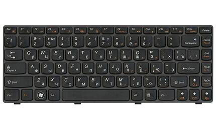 Клавиатура для ноутбука Lenovo IdeaPad (Z470, G470Ah, G470GH, Z370) Black, (Black Frame), RU - фото 2