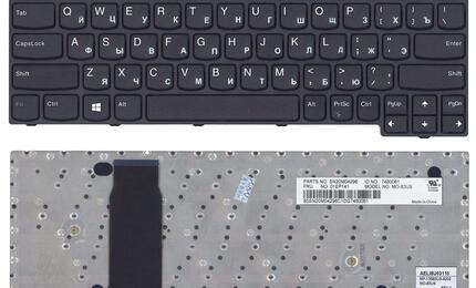 Клавиатура для ноутбука Lenovo Thinkpad Yoga (11e) Black с подсветкой (Light), (Black Frame), RU