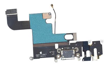 Шлейф разъема питания с аудио-разъемом для Apple 6 белый