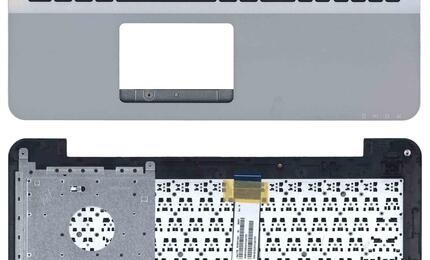 Клавиатура для ноутбука Asus (X555) Black, (Silver TopCase), RU