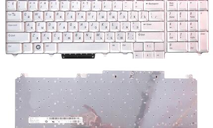 Клавиатура для ноутбука Dell Inspiron (1700, 1721, Vostro 1700, XPS M1720 M1721 M1730) Silver, RU