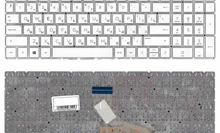 Клавиатура для ноутбука HP 15-db000 White, (No Frame) RU