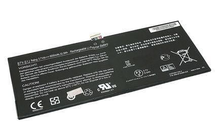 Аккумуляторная батарея для ноутбука MSI BTY-S1J W20 3M-013US 3.7V Black 9000mAh
