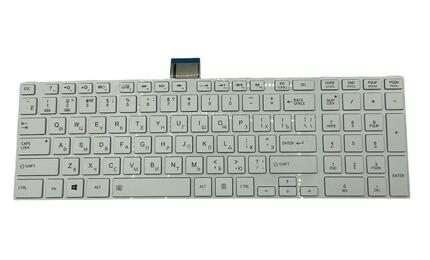 Клавиатура ддля ноутбука Toshiba Satellite (L850, L870) White, (White Frame) RU