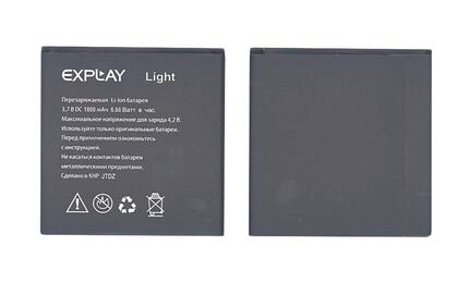 Аккумуляторная батарея для смартфона Explay Light 3.7V Black 1800mAh 6.66Wh