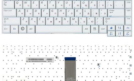 Клавиатура для ноутбука Samsung (Q310, Q308) White RU