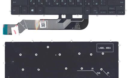 Клавиатура для ноутбука Dell Inspiron (13-5368) Black, (No Frame), RU