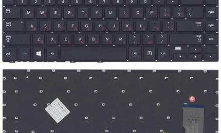 Клавиатура для ноутбука Samsung (470R4E, BA59-03619C) с подсветкой (Light), Black, (No Frame), RU