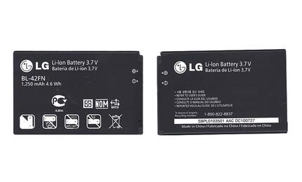 Аккумуляторная батарея для смартфона LG BL-42FN P350 Optimus ME 3.7V Black 1250mAh 4.6Wh