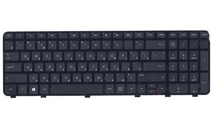 Клавиатура для ноутбука HP Pavilion (DV6-7000) Black, (Black Frame) RU - фото 2