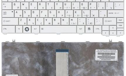 Клавиатура Toshiba Satellite Satellite A600, T130, T135, U400, U405, U500, U505, Portege M800, M900, White, RU