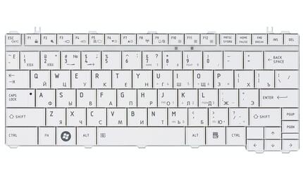Клавиатура Toshiba Satellite Satellite A600, T130, T135, U400, U405, U500, U505, Portege M800, M900, White, RU - фото 2