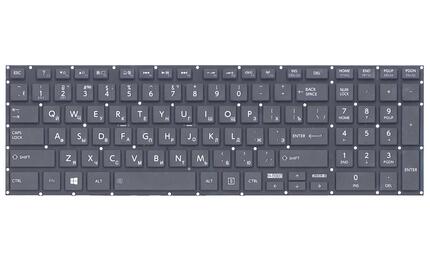Клавиатура для Toshiba Satellite (C50, C50D, C50T, C55, C55D, C55T, C70, C70D, C75, C75D) Black, (No Frame) RU - фото 2