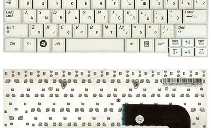 Клавиатура для ноутбука Samsung (NC10, N110, N130) White, RU