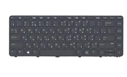 Клавиатура для HP ProBook (430 G3, 440 G3, 430 G4, 440 G4, 445 G3) Black, (Black Frame), RU - фото 2
