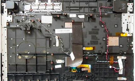 Клавиатура для ноутбука Samsung (RF510) Black, (Silver Frame), (Black TopCase), RU - фото 2