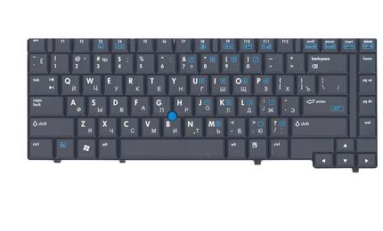 Клавиатура для ноутбука HP Compaq (NC6400) с указателем (Point Stick) Black, RU - фото 2