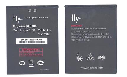 Аккумуляторная батарея для смартфона Fly BL8004 IQ4503 Era Life 6 3.7V Black 2500mAh 9.25Wh