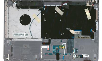 Клавиатура для ноутбука Samsung (535U4C) Black, (Gray TopCase), RU - фото 2