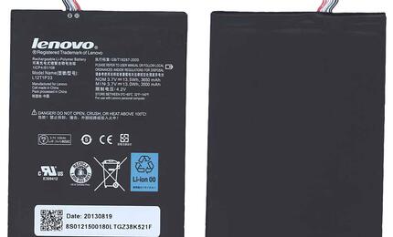 Аккумуляторная батарея для планшета Lenovo L12T1P33 A1010 3.7V Black 3650mAh Orig