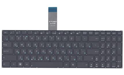 Клавиатура для ноутбука Asus A56, F552, K56, R501, R510, X501, X550, A550, F550, F552, K550, P550, R513, X552, A750, K750, X750 Black, (No Frame), RU (горизонтальный энтер) - фото 2
