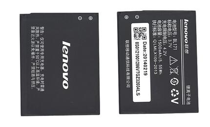 Аккумуляторная батарея для смартфона Lenovo BL171 A390 3.7V Black 1500mAh 5.55Wh