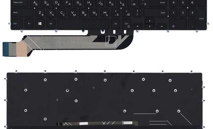 Клавиатура для ноутбука Dell Inspiron 15-5565 Black, (No Frame), RU