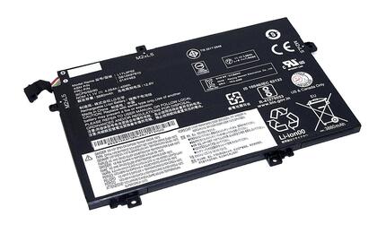 Аккумуляторная батарея для ноутбука Lenovo L17M3P54 ThinkPad L480 11.1V Black 4080mAh Аккумуляторная батарея для ноутбука Lenovo L17M3P54 ThinkPad L480 11.1V Black 4080mAh