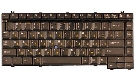 Клавиатура для ноутбука Toshiba Satellite (6000, 6100, M20) Tecra (S1) с указателем (Point Stick), Black RU - фото 2