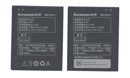 Аккумуляторная батарея для Lenovo BL217 S930 3.8V Black 3000mAh 11.40Wh