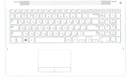 Клавиатура для ноутбука Samsung (370R4E) White, (White TopCase), RU - фото 2