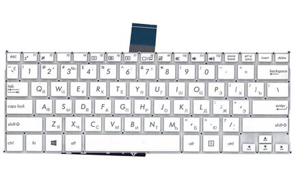 Клавиатура для ноутбука Asus F200CA, F200MA, X200LA, X200MA White, (No Frame) RU (горизонтальный энтер) - фото 2