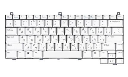 Клавиатура для ноутбука Dell XPS (M1210) Silver, RU - фото 2