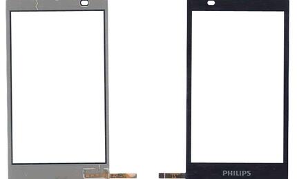 Тачскрин (Сенсорное стекло) для смартфона Philips Xenium X809 черный