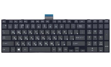 Клавиатура Toshiba Satellite (L50D-A, L70-A, S50-A, S50D-A, S70-A, S70D-A, S70T-A, S75-A, S75D-A, S75T-A) Black, (Black Frame) RU - фото 2