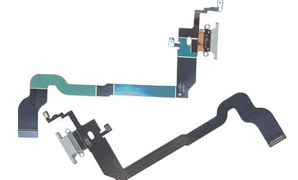 Шлейф разъема питания для смартфона Apple iPhone X белый