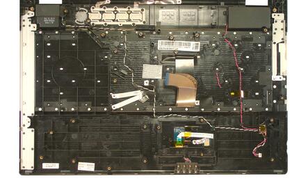 Клавиатура для ноутбука Samsung (RF711) Black, (Silver Frame), (Black TopCase), RU - фото 2