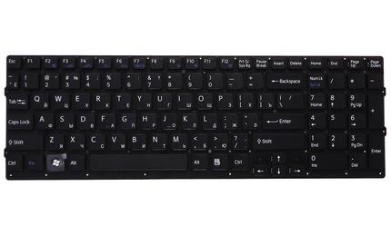 Клавиатура для ноутбука Sony Vaio (VPC-EС) Black, (No Frame) RU - фото 2