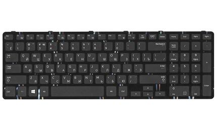 Клавиатура для ноутбука Samsung (350E7C, 355E7C) Black, (Black Frame), RU - фото 2