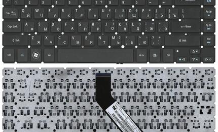 Клавиатура для ноутбука Acer Aspire V5-431, V5-431G, V5-431P, V5-431PG, V5-471, V5-471G, V5-471P Black, (No Frame) RU