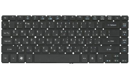 Клавиатура для ноутбука Acer Aspire V5-431, V5-431G, V5-431P, V5-431PG, V5-471, V5-471G, V5-471P Black, (No Frame) RU - фото 2