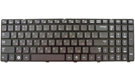 Клавиатура для ноутбука Samsung (R580, R590) Black, (Black Frame), RU - фото 2