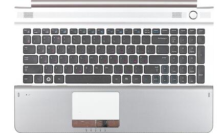 Клавиатура для ноутбука Samsung (RC520) Black, (Silver TopCase), RU