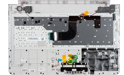 Клавиатура для ноутбука Samsung (RC520) Black, (Silver TopCase), RU - фото 2