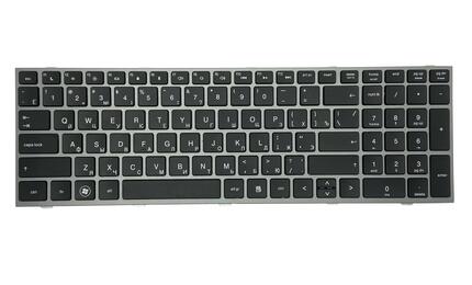 Клавиатура для ноутбука HP ProBook 4540s, 4545s, 4730s Black, (Gray Frame) RU
